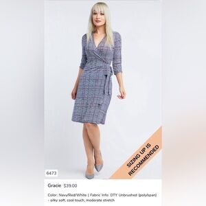 Midi Wrap Dress by Piphany NWT